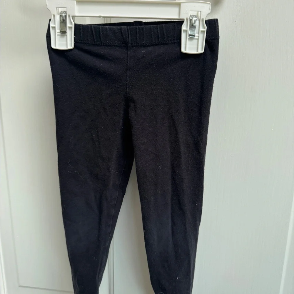 The Children's Place 3T Girls Black Cotton Stretch Leggings Pants